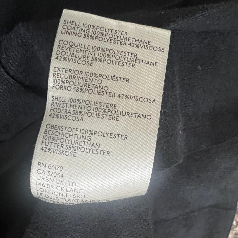 Anthropologie Maeve Whimsy Goth Black Faux Leather Pleated Mini Skirt - Picture 12 of 12